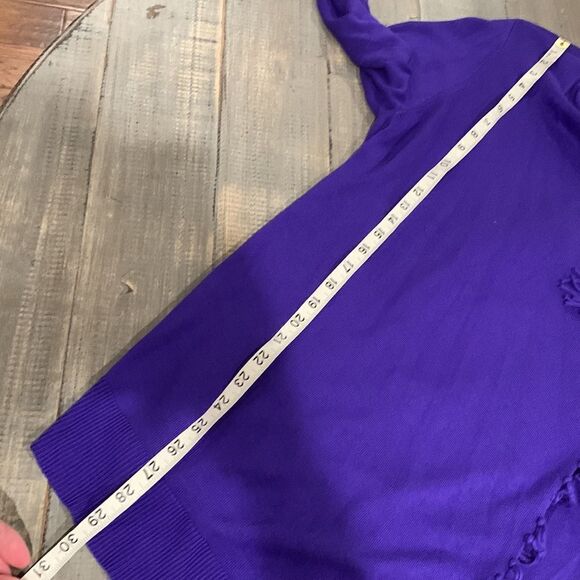 Chicos Drape Purple Cardigan  - Picture 8 of 11